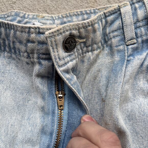 Deadstock 90s Dockers Jeans 30x32 Pleated Denim Levi’s Baggy Acid Wash Vintage - Picture 11 of 16